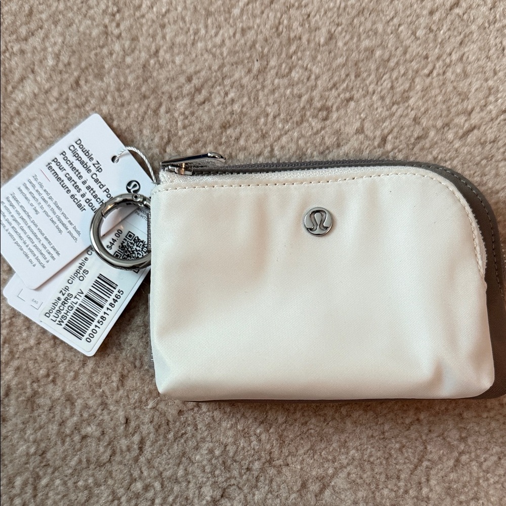 Lululemon double zip clippable pouch